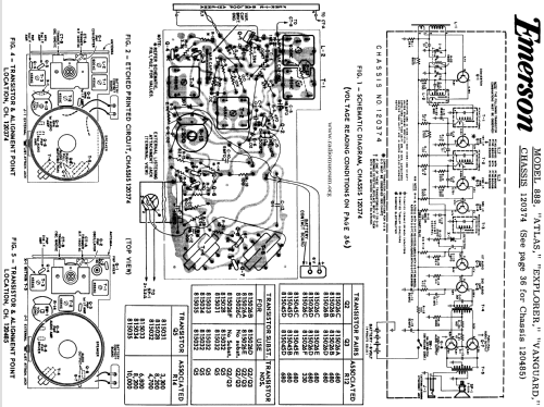 888 Vanguard Ch= 120374; Emerson Radio & (ID = 107977) Radio