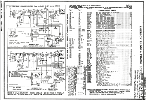 AR-165 Ch= AR; Emerson Radio & (ID = 843516) Radio