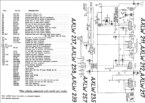 AXLW257 Ch= AXLW; Emerson Radio & (ID = 15810) Radio