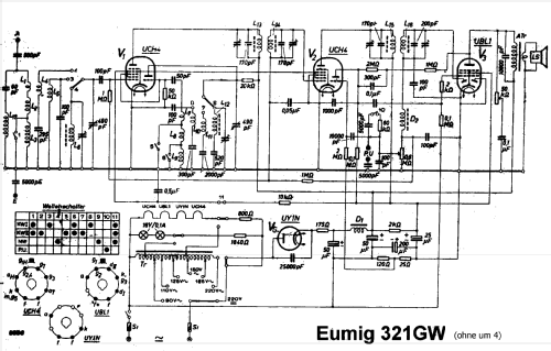 321GW; Eumig, Elektrizitäts (ID = 2082512) Radio