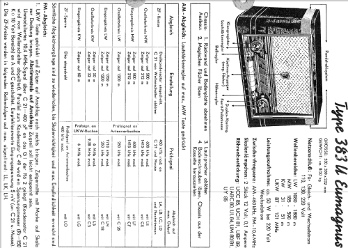 Eumagnus 383U; Eumig, Elektrizitäts (ID = 1764163) Radio