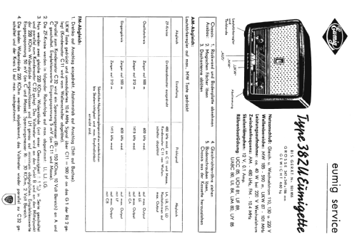 Eumigette 382U; Eumig, Elektrizitäts (ID = 550236) Radio