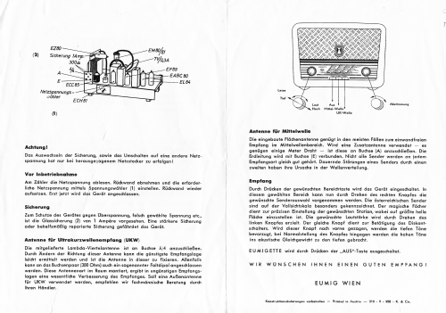 Eumigette 382W ; Eumig, Elektrizitäts (ID = 2399209) Radio