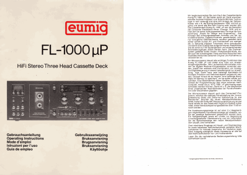 FL-1000µP; Eumig, Elektrizitäts (ID = 2084638) R-Player