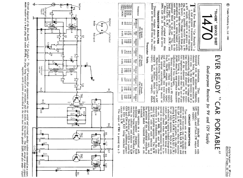 Car Portable ; Ever Ready Co. GB (ID = 1316961) Radio