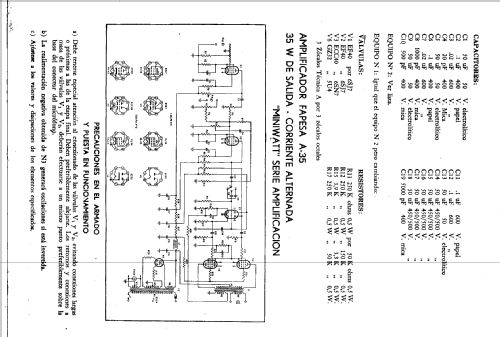 Fapesa Amplificador 35W en kit A35; Philips Argentina, (ID = 393185) Kit