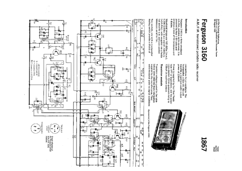 10-Transistor 3160 ; Ferguson Brand, (ID = 1337292) Radio