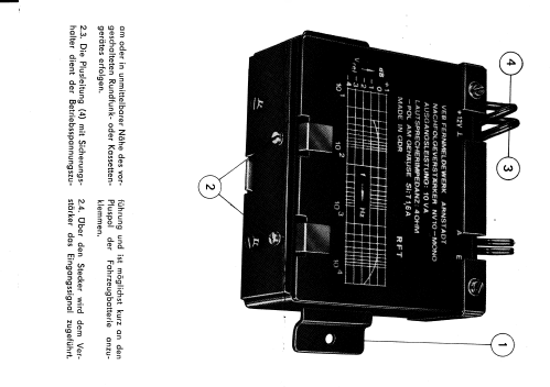 Nachfolgeverstärker NV 10 - mono; Fernmeldewerk (ID = 1033192) Ampl/Mixer