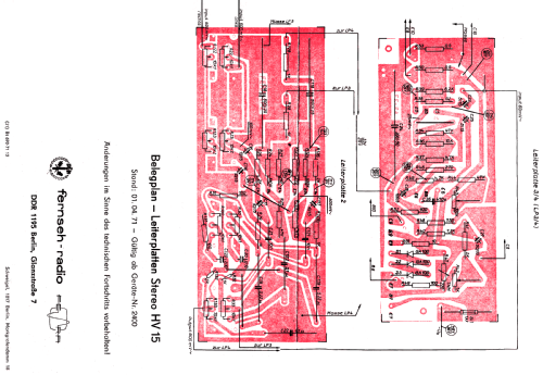 Stereo-Verstärker HV15; Fernseh-Radio Berlin (ID = 658299) Ampl/Mixer