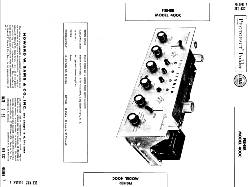 Master Audio Control 400-C; Fisher Radio; New (ID = 643837) Ampl/Mixer