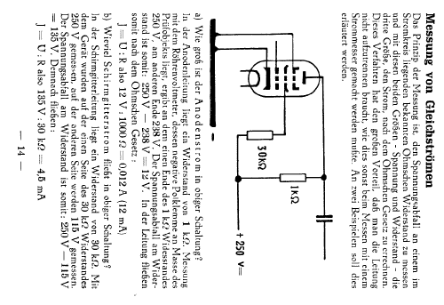 Standard-Röhren-Voltmeter ; Funke, Max, Weida/Th (ID = 896773) Equipment