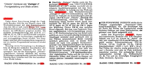 Orienta Export; Funkwerk Dresden, (ID = 1717960) Radio