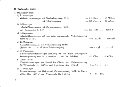 RLC-Messbrücke 221; Funkwerk Dresden, (ID = 539711) Equipment