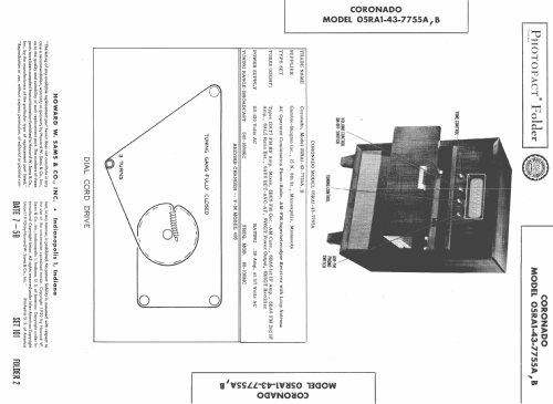 Coronado 05RA1-43-7755A ; Gamble-Skogmo, Inc.; (ID = 471567) Radio