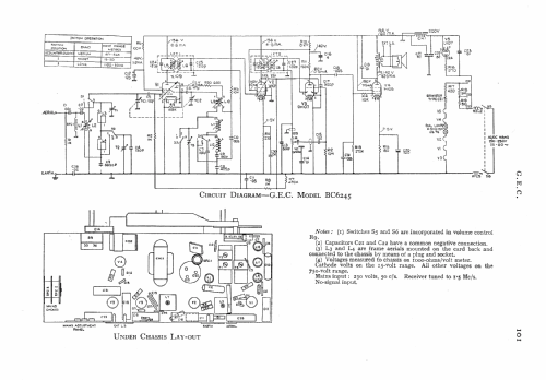 BC6245; GEC, General (ID = 550111) Radio