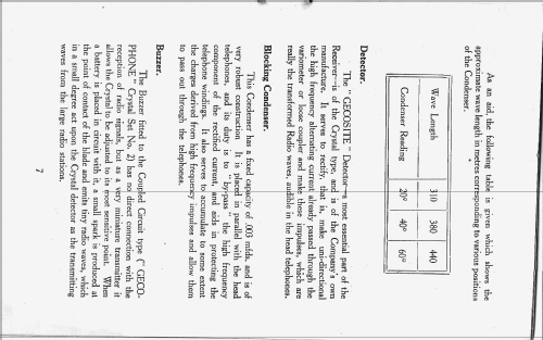 Gecophone Crystal Detector Set No.1 BC1001 or No. 1; GEC, General (ID = 1755401) Crystal