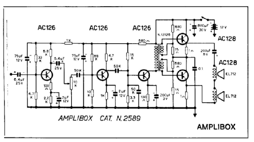 Amplibox 2589; Geloso SA; Milano (ID = 2979180) Ampl/Mixer