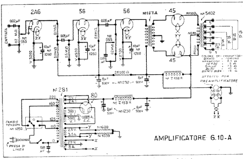 Amplificatore G10; Geloso SA; Milano (ID = 890937) Ampl/Mixer