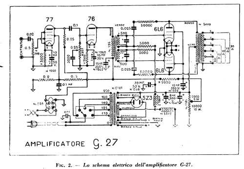 Amplificatore G27; Geloso SA; Milano (ID = 394980) Ampl/Mixer