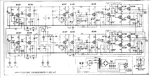 Amplificatore stereo G253-HF; Geloso SA; Milano (ID = 396866) Ampl/Mixer
