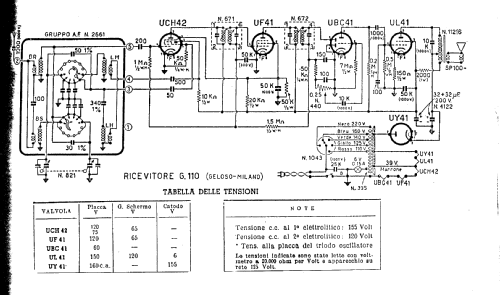 G110; Geloso SA; Milano (ID = 891156) Radio