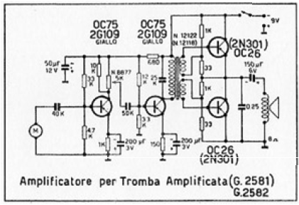 Amplivoce - Tromba Amplificata a Transistori 2581; Geloso SA; Milano (ID = 1540396) Parlante