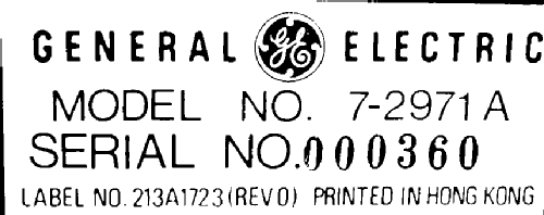 10 Band Portable Radio 7-2971 or 7-2971A; General Electric Co. (ID = 1201181) Radio