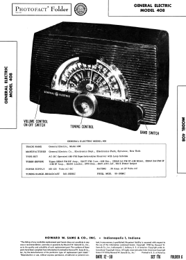 408 ; General Electric Co. (ID = 2802054) Radio