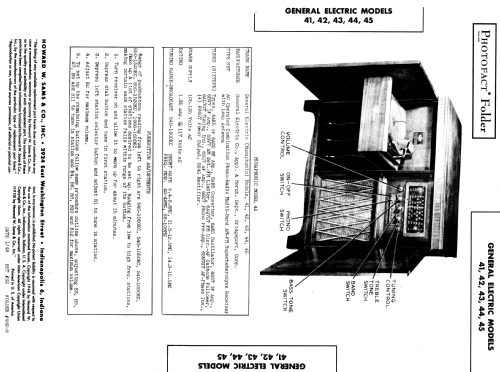 41 'Musaphonic' ; General Electric Co. (ID = 941854) Radio