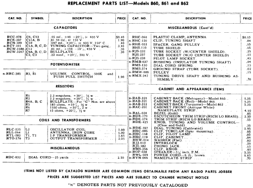 861 ; General Electric Co. (ID = 1483122) Radio