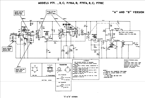 All Transistor P-795B ; General Electric Co. (ID = 2021207) Radio