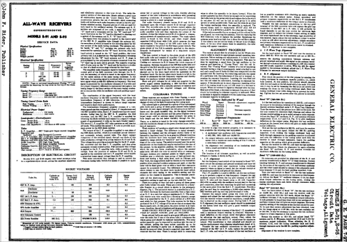 Colorama E-91 Ch= RBS-21; General Electric Co. (ID = 642440) Radio