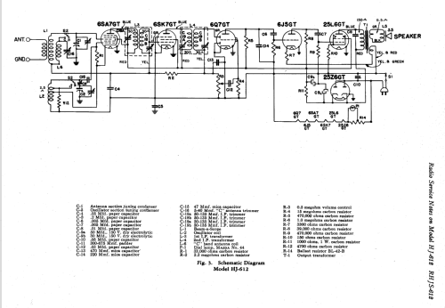 HJ-612 ; General Electric Co. (ID = 168492) Radio