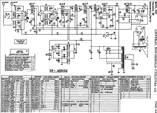 Grunow 663 Teledial Ch= 6-E; General Household (ID = 683223) Radio