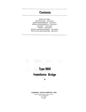 Impedance Bridge 1656; General Radio (ID = 2952441) Ausrüstung