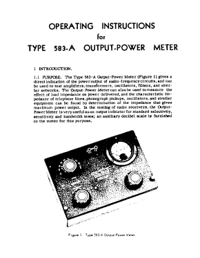Output Meter 583-A; General Radio (ID = 2952086) Equipment