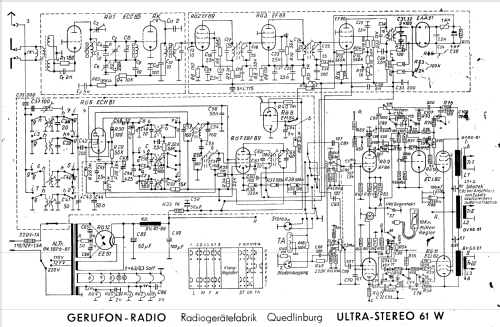 Ultra-Stereo 61W; Gerufon-Radio Walter (ID = 104465) Radio