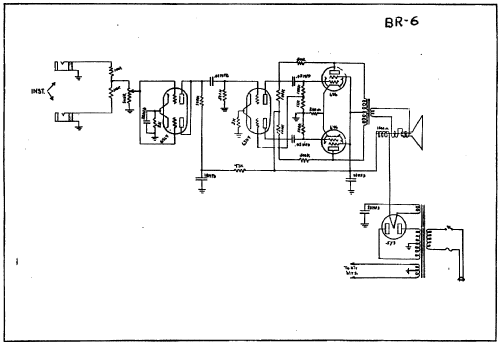 BR6 ; Gibson Manufacturing (ID = 822489) Ampl/Mixer