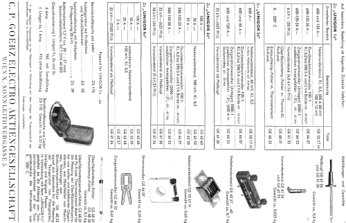 Unigor 1s Type 226211; Goerz Electro Ges.m. (ID = 853474) Equipment