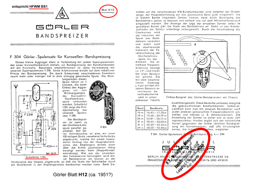Bandspreizer F304; Görler, J. K.; (ID = 2510068) mod-past25