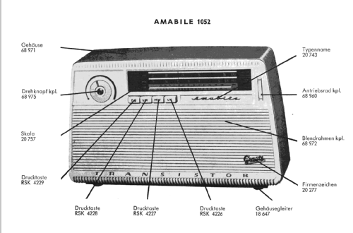 Amabile 1052; Graetz, Altena (ID = 525093) Radio