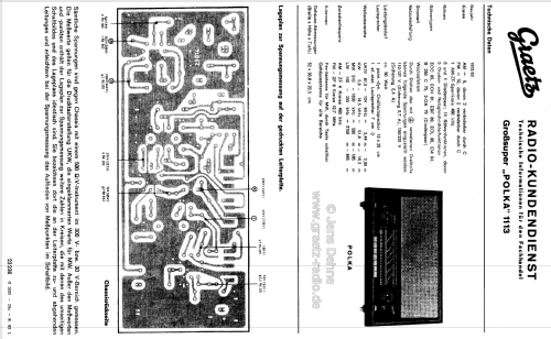 Polka 1113; Graetz, Altena (ID = 85681) Radio
