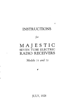 Majestic 72 Ch= 70 - 7A; Grigsby-Grunow - (ID = 2815171) Radio