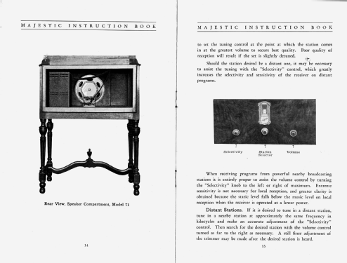 Majestic 72 Ch= 70 - 7A; Grigsby-Grunow - (ID = 2815180) Radio