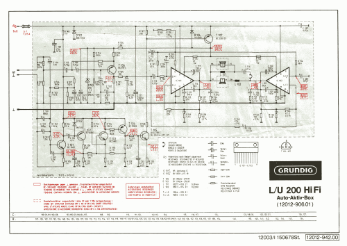 Auto-Aktiv-Box L/U 200 Hi Fi; Grundig Radio- (ID = 1935787) Parlante