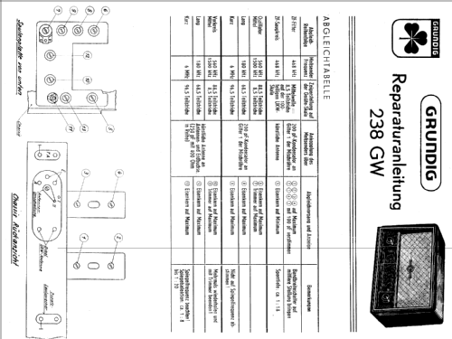 238GW; Grundig Radio- (ID = 500174) Radio