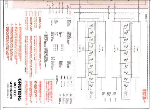 Cassetten Deck MCF 600/U; Grundig Radio- (ID = 797677) R-Player