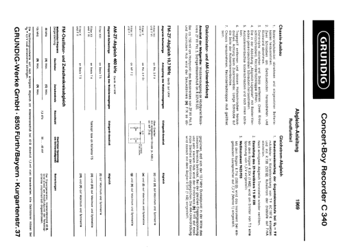 Concert-Boy Recorder C340; Grundig Radio- (ID = 605060) Radio
