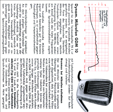 GDM10; Grundig Radio- (ID = 1014163) Microphone/PU