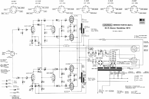 Hi-Fi-Stereo-Verstärker NF2; Grundig Radio- (ID = 30867) Ampl/Mixer